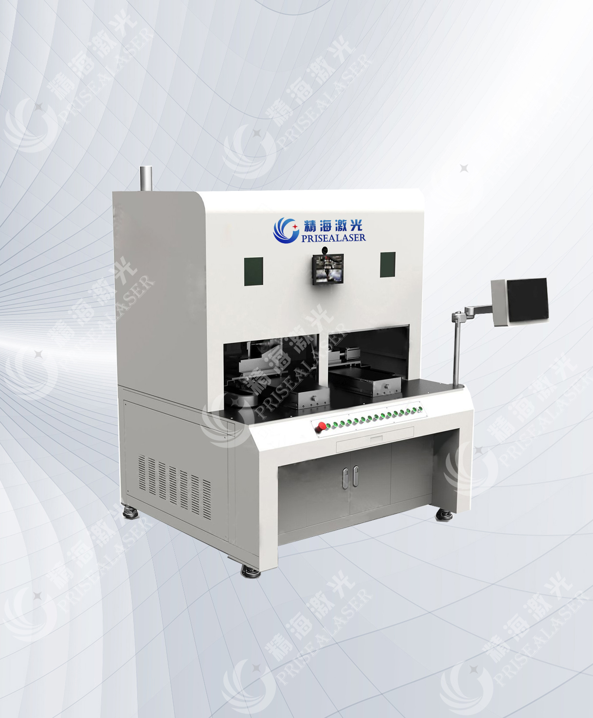 Automotive instrument panel laser plastic welding workstation