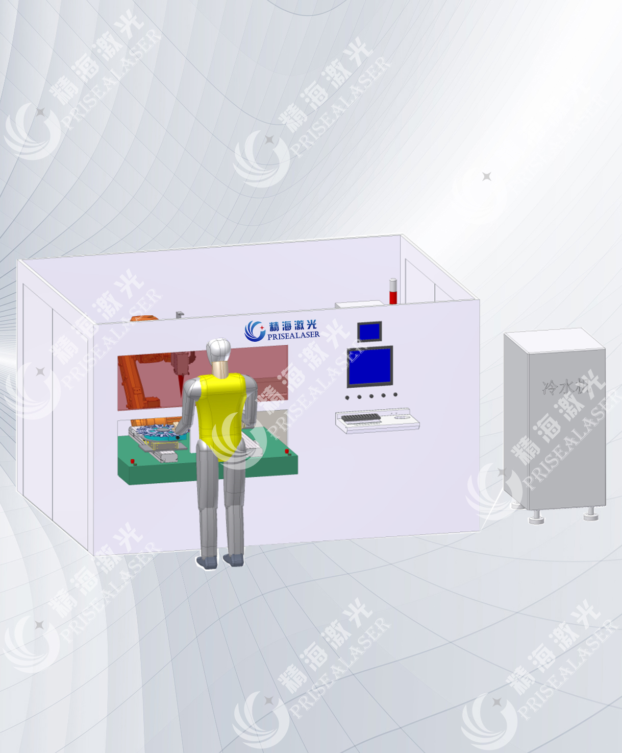 Clutch gear disc laser welding workstation