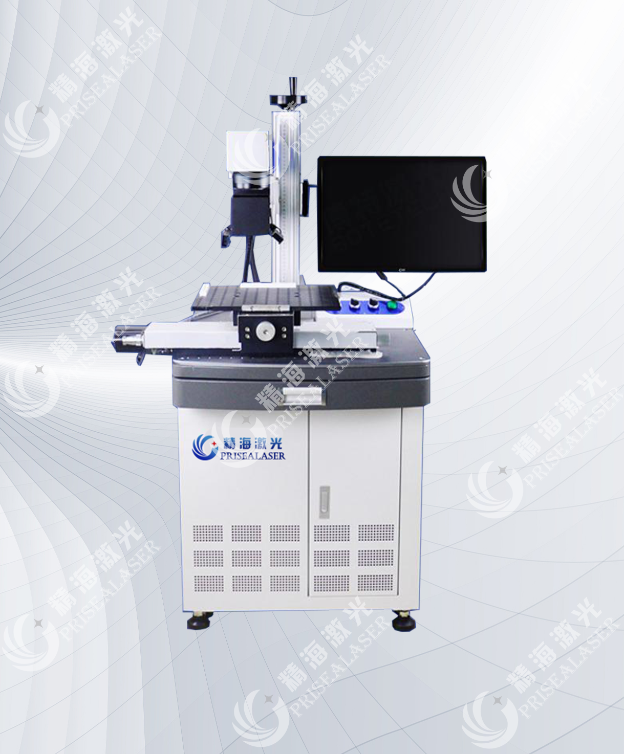 XY axis mobile platform fiber laser marking machine